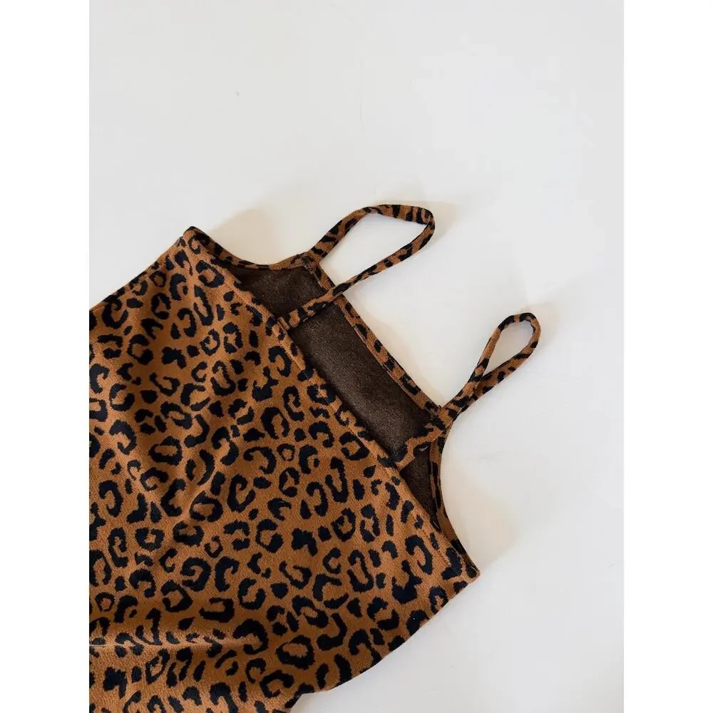 Old Navy Girls' Cheetah Print Sleeveless Dress Size 8
